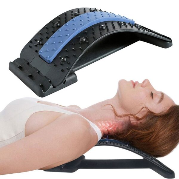 Back Stretcher Lumbar Back Pain Relief | Multi-Level Back Massager Device |  Pain Relief Back Massage Posture - Image 5