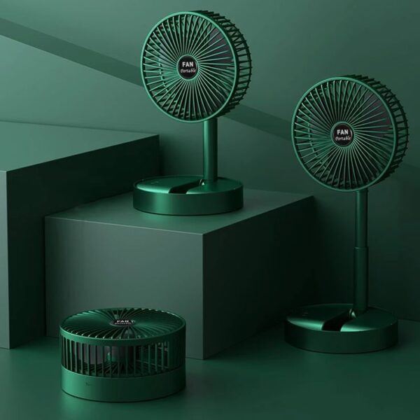 Telescopic Floor Fan | Silent Electric Desktop & Standing Fan for Office, Bedroom & School | - Image 5