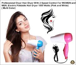 Nova Foldable Hair Dryer | Electric Foldable Hair Dryer | 1000W Fast Drying With Smooth Results