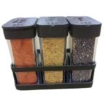 Spice Masala Plastic Storage Box and Herbs | Pack of 3 Multipurpose Containers | Airtight Plastic Masala Containers