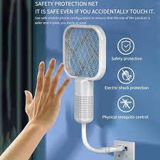 Mini Electric Mosquito Racket | Rechargeable Fly Trap Zapper with Safe Triple Mesh Design |  Handheld Fly Zapper for Indoor & Outdoor Use