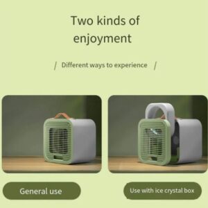 Portable Desktop Air Conditioning Fan | Three Gears Adjustable Strong Cold Air | Portable Desktop Air Conditioning Fast Cooling Usb Fan For Indoor