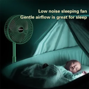 Portable Telescopic Folding Fan | Usb Foldable Fan | Table Desk Fan | Telescopic Design Floor | 3 Speeds Adjustable Height Fan