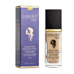 Emelie Full Coverage Liquid Foundation – 24-Hour Matte Finish with SPF 25 - Full Coverage + Vitamin-Enriched Formula
