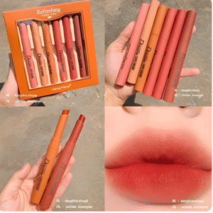 Hengfang Matte Lipstick 6 Pcs Set – Long-Lasting & Bold Colors for Every Look - Achieve the Perfect Matte Look