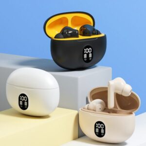 Professional Display Earbuds - Stereo Wireless Bluetooth Earbuds - Mic In-ear Headphones With Led Display
