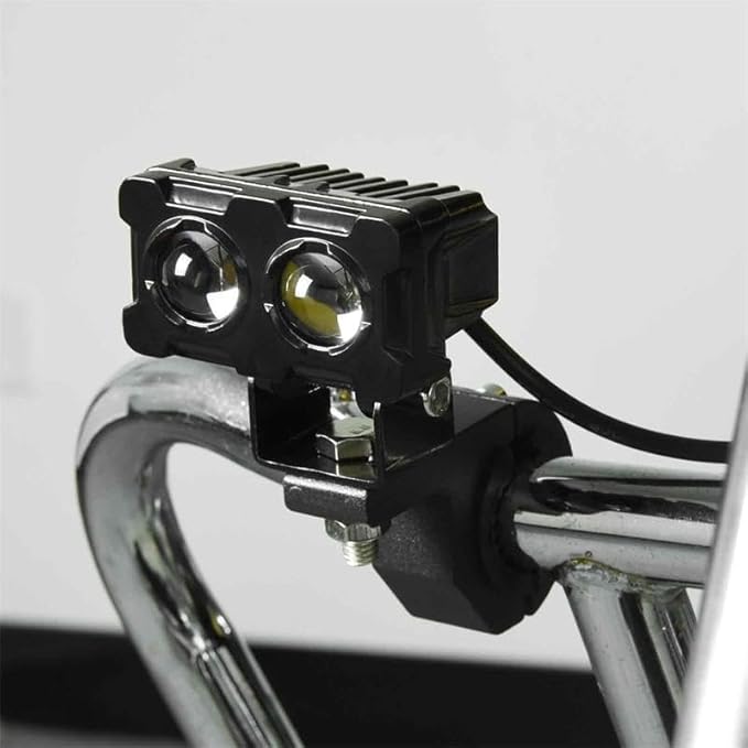 Motorcycle Robot Dual Colour LED Work & Driving Lights | 5000K–6500K Two-Color Headlights & Fog Lamps - Image 7