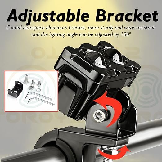 Motorcycle Robot Dual Colour LED Work & Driving Lights | 5000K–6500K Two-Color Headlights & Fog Lamps - Image 11