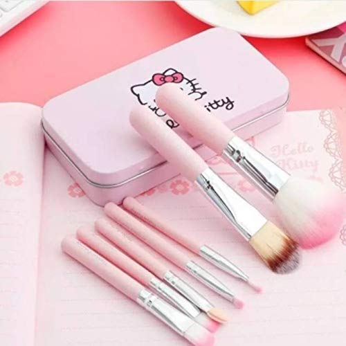 Cute 7-Piece Makeup Brush Set | Foundation, Powder & Eyeshadow Brushes for Flawless Application