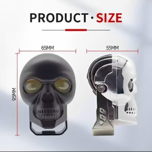 Motorcycle Skull LED Fog Light | Waterproof High-Low Beam Auxiliary Headlight for All Bikes