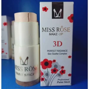 Miss Rose Professional Makeup Paint Foundation Stick (Ivory) | Full Coverage, Long-Lasting & Easy Blend Formula – NW000130