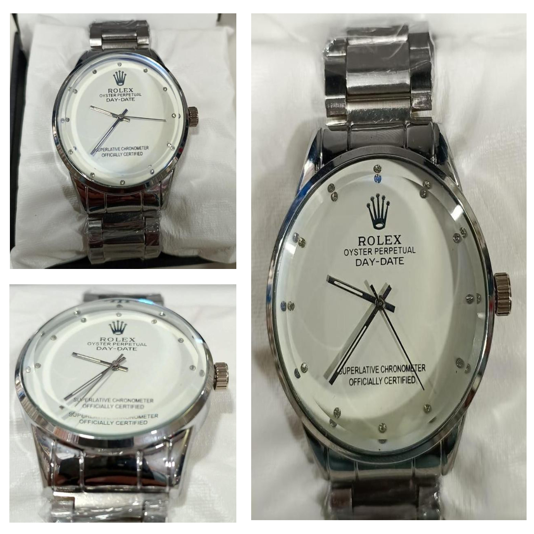 Rolex Men’s Stainless Steel Formal Watch – Premium Quartz Wristwatch for Men | Elegant Luxury Design (With Random Box) - Image 5