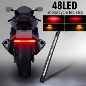 48 LED Back Light Strip with Turn Signal Indicators – Universal for All Bikes & Cafe Racers