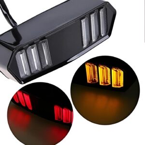 Universal Motorbike Back Light with Indicator | Audi Style LED Tail Light with DRL | Stylish Rear Light for All Bikes