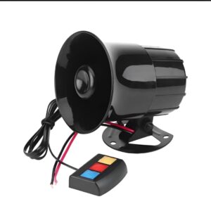 12W Horn Siren for Car & Motorcycle | 3 Loud Sound Modes | Universal Electric Horn with Powerful Siren Alarm
