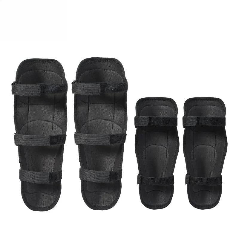 4 Pcs Motorcycle Elbow & Knee Pads for Men | Stainless Steel Off-Road Protective Gear | Anti-Fall Riding Armor for Motorbike & Motocross - Image 5