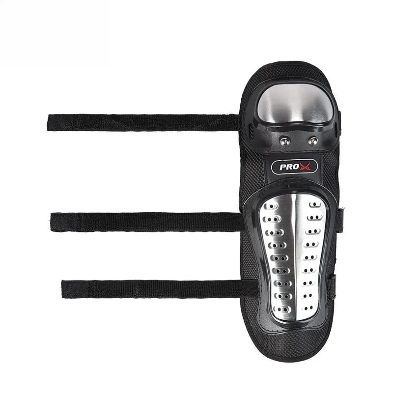 4 Pcs Motorcycle Elbow & Knee Pads for Men | Stainless Steel Off-Road Protective Gear | Anti-Fall Riding Armor for Motorbike & Motocross - Image 4