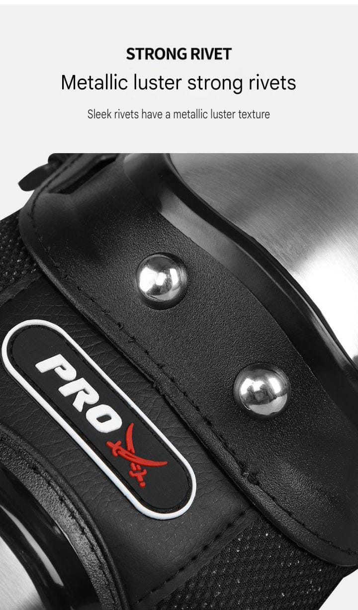 4 Pcs Motorcycle Elbow & Knee Pads for Men | Stainless Steel Off-Road Protective Gear | Anti-Fall Riding Armor for Motorbike & Motocross - Image 15