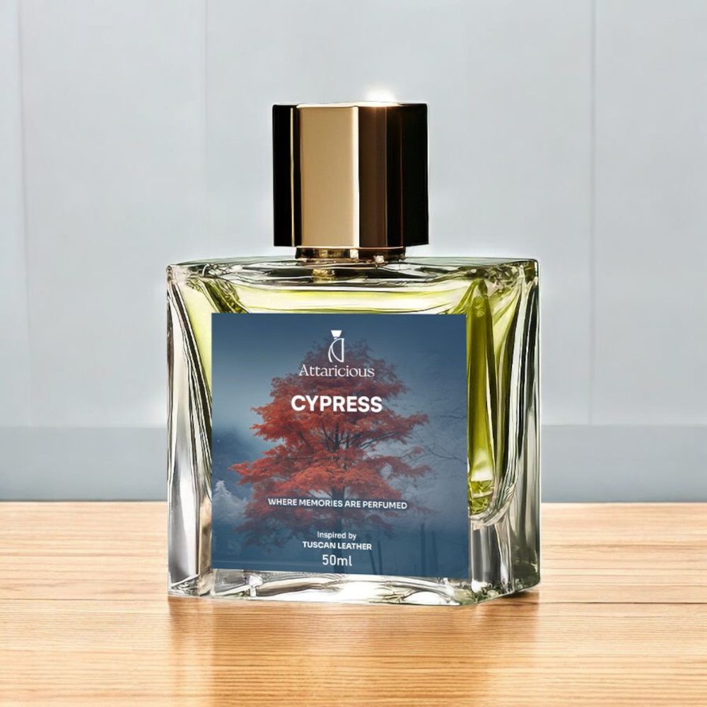Cypress Perfume 50ML | Inspired by Tuscan Leather | Premium Long Lasting Perfume for Men | Luxury Eau De Parfum