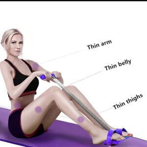 Tummy Trimmer Single Spring Belly Fat Burner | Home Gym Workout Equipment for Weight Loss & Fitness (Random Color)