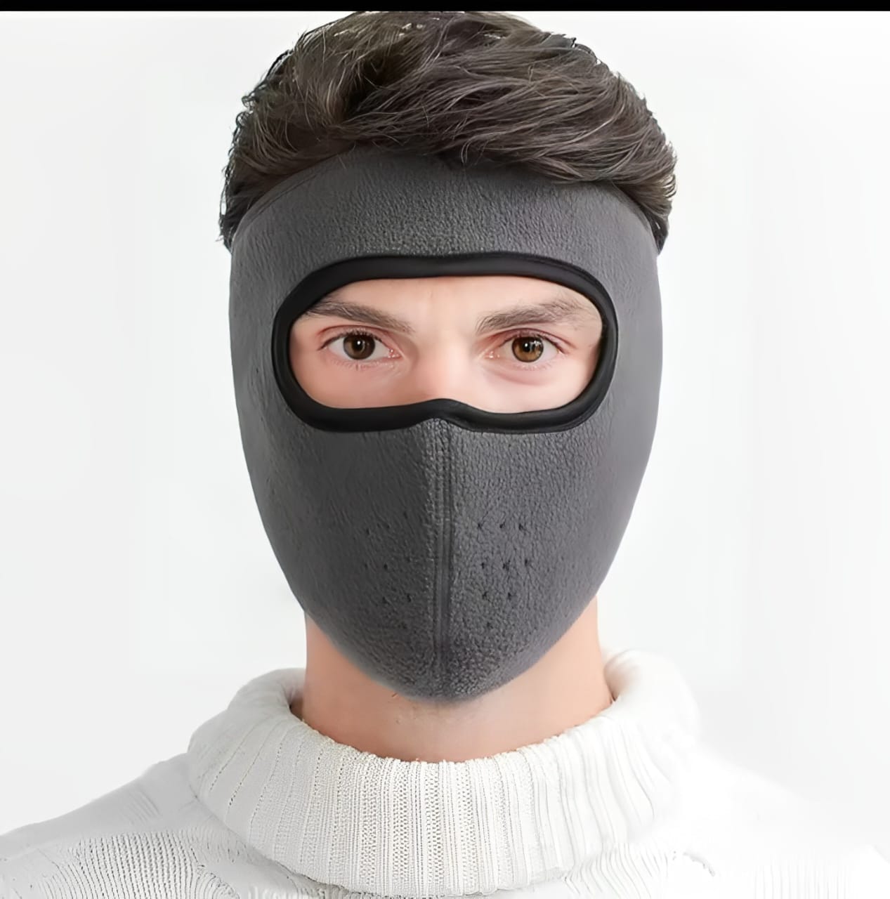 Winter Cycling Face Mask Windproof Balaclava for Men & Women | Skiing, Snowboarding & Motorcycle Riding | Random Color (Without Visor) - Image 11
