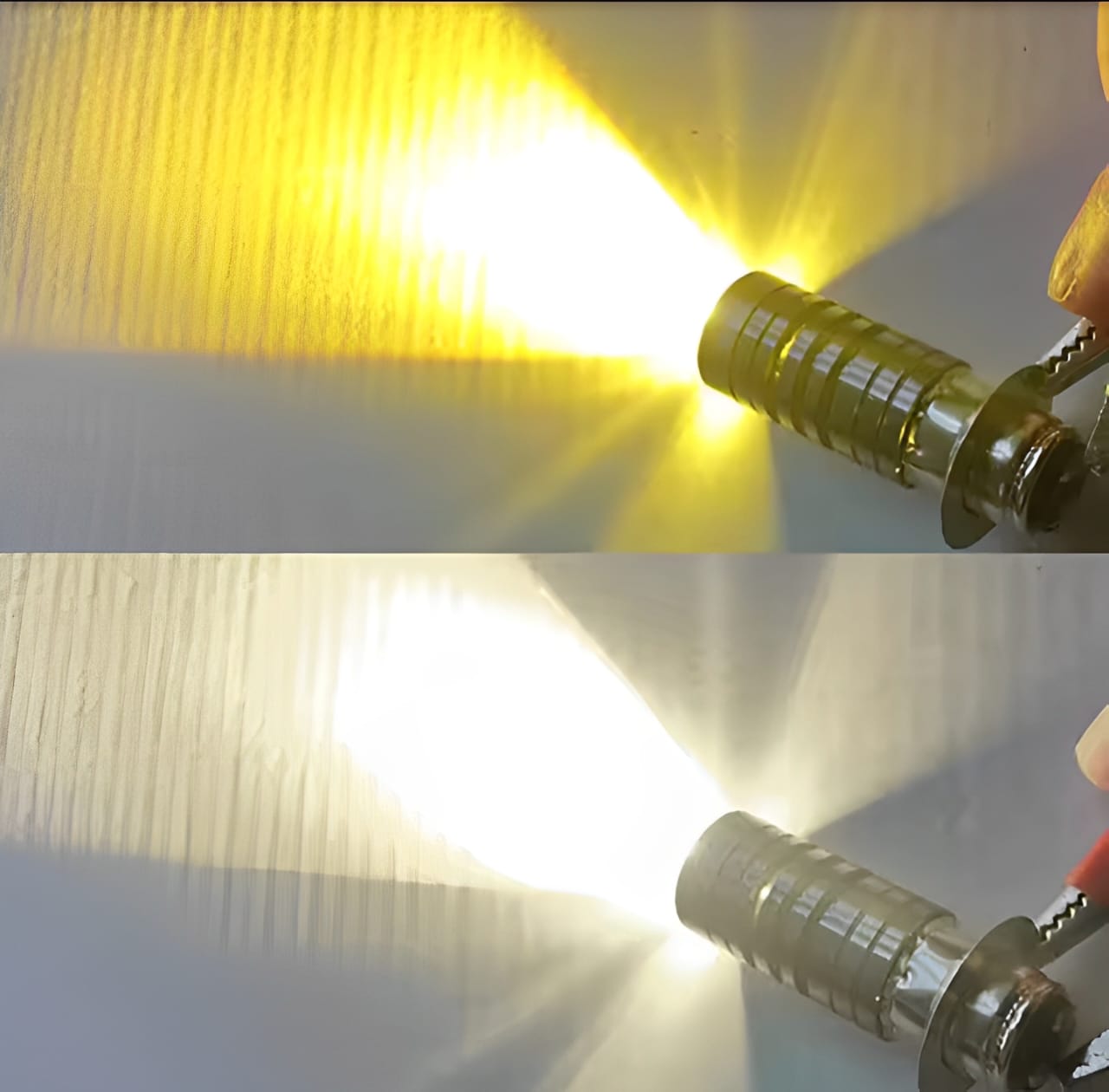 Super Bright Bike LED Headlight & Fog Light Bulb | Dual Function White & Yellow for Motorcycle - Image 3