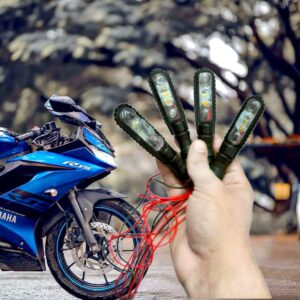 Universal Flexible Bike Indicator Lights | Waterproof Turn Signal Light for Safe Riding | Fits All Motorcycles