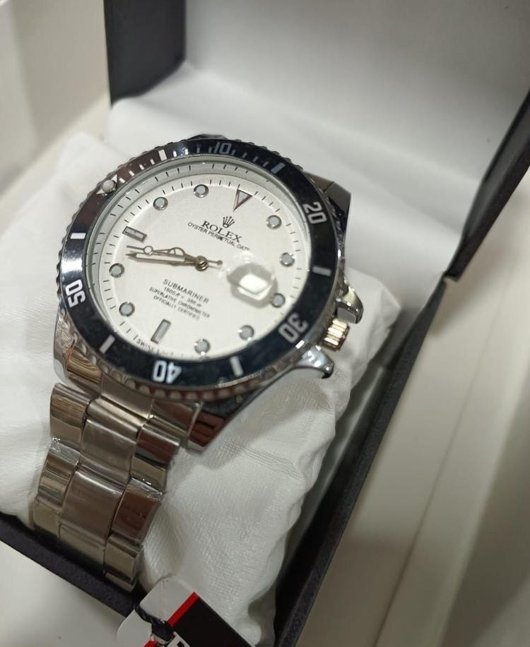 Rolex Men’s Formal Quartz Wrist Watch – Premium Stainless Steel Strap | Elegant Luxury Analog Watch for Men - Image 6