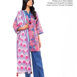Alkaram Lawn Unstitched 3-Piece Suit – Summer Collection 2025 Vol. 1 | Premium Lawn Fabric for Women | Elegant Casual Wear