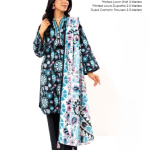 Alkaram Lawn Unstitched 3-Piece Suit – Summer Collection 2025 Vol. 1 | Premium Lawn Fabric for Women | Elegant Casual Wear