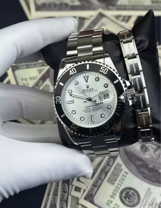 Rolex Men’s Formal Quartz Wrist Watch – Premium Stainless Steel Strap | Elegant Luxury Analog Watch for Men