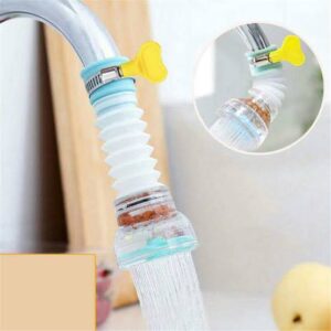 Kitchen Shower Splash Fan Faucet – Water-Saving Filter & Rotating Spray Regulator Tap Nozzle | Extended Filter for Kitchen Faucet