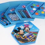 46 Pcs Kids Painting Color Kit | Disney Cartoon Art Set | Fun Drawing & Coloring Set for Kids (Random Design/Color)