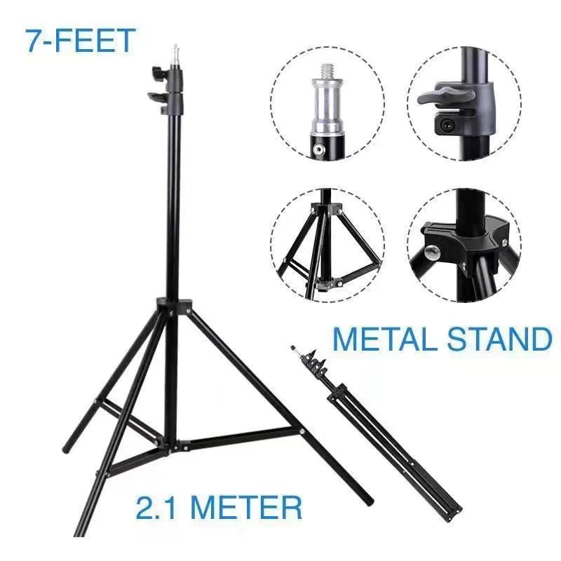 7 Ft Ring Light Stand | Adjustable Tripod Stand for Ring Light | Heavy Duty Stand for Video Shooting, Vlogging & Photography