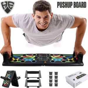 9-in-1 Foldable Push-Up Board – Multi-Functional Fitness & Bodybuilding Training Tool for Full-Body Workout