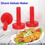 Kabab Maker Set of 3 Pcs | Round Shape BBQ Kebab Press | Easy Meat Shaper Kitchen Tool (Random Color)
