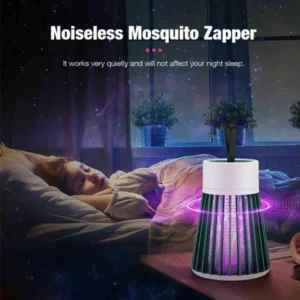 Electric Shock Mosquito Killer – Safe & Silent Insect Zapper with UV Light Trap (Random Color, Portable Design)
