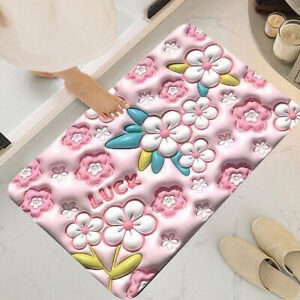 3D Cartoon Diatom Mud Bathroom Mat – 15×23" Water Absorbent Anti-Slip Foot Pad (Random Design)