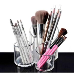 Clear Acrylic Lipstick Holder – Transparent Makeup Organizer Display Stand for Cosmetics