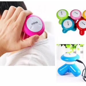 Mini Mimo Handheld Massager – Dual Power (USB + Battery), Portable Body Relaxation Tool with Gift Box – Random Color