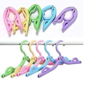 1 Pc Foldable Travel Hanger – Portable Clothes Hanger for Travel & Home Use (Random Color)