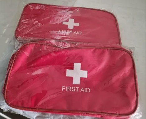 Medical First Aid Kit Pouch Empty Bag Emergency Medicine Storage Organizer Bag First Aid Kit (Workplace, Home, Sports ) (Random Color) - Image 3