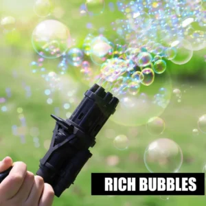 Automatic Bubble Gun for Kids – Gatling Water Bubble Shooter | Fun Bubble Machine Toy for Boys & Girls