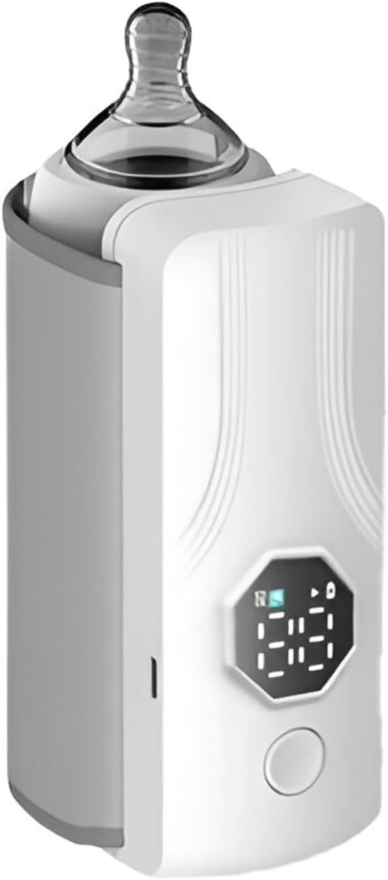 Portable Rechargeable Baby Bottle Warmer | Fast 1-Min Heating, USB Powered, 6 Temperature Levels – Mini & Travel-Friendly Milk Heater for Babies - Image 6