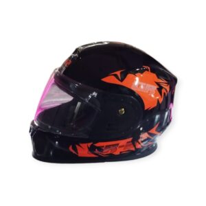 Stylish Motorcycle Helmet – Strong Protection & Premium Comfort | Random Upper Graphics Design | Safety with Style