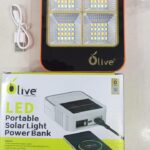 Outdoor Portable LED Solar Floodlight – Rechargeable 500W Spotlight Lantern for Camping, Emergency & Search Lighting