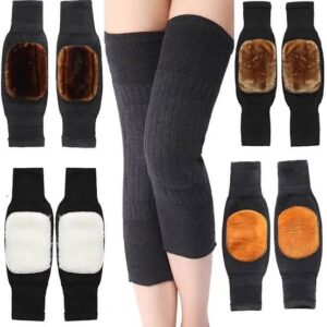 1 Pair Thermal Knee Warmers | Winter Warm Knee Protector for Pain Relief & Cold Weather Comfort