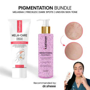 Pack of 2 – Face Wash & Mela Care Cream Pigmentation Bundle | Skin Brightening & Dark Spot Removal Formula (Face Wash 120ml + Cream 50ml)