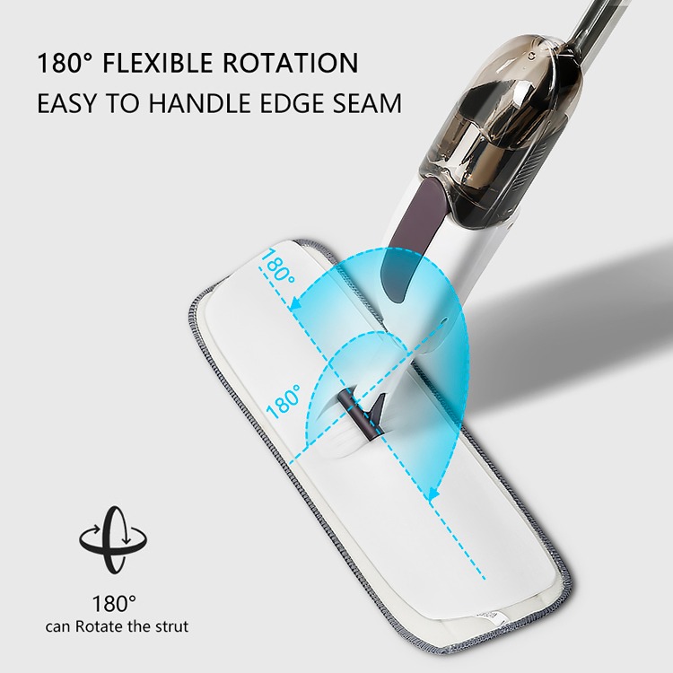 Magic Spray Flat Mop with Reusable Microfiber Pads – Effortless 360° Floor Cleaning for Hardwood, Tile, Laminate, Marble – Streak-Free Shiny Floors, Ergonomic Lightweight Handle - Image 3