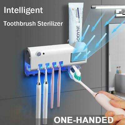 Automatic Toothbrush Sterilizer | UV Sanitizer & Wall-Mounted Holder for Hygienic Oral Care
